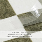Checkered King Size Blanket,90x108 Inches Sage Green Microfiber Soft Cozy Fluffy Warm Hand Made Throw Blankets for King Calking Bed,Couch, Sofa, Chair, Camping, Picnic,Sage Green