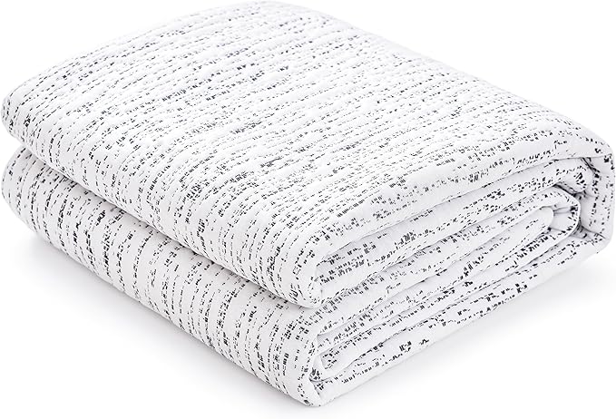 Subrtex Mattress Topper Cover Full Size 3 Inch (Only Cover) Mattress Topper Protector Bedding Removable Encasement with Zipper Closure
