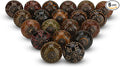 Dresser Knobs for Cabinets and Drawers Assorted, Dusty Ceramic Knob & Pull Handle for Kitchen Brown Cupboard Wardrobe Decorative Furniture Knobs - Pack of 6 (Dark Brown)
