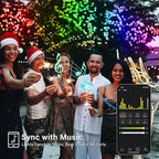 Brizled Smart Christmas Lights, 196ft 600 LED Smart WiFi Color Changing String Lights App Controlled, RGB Christmas Tree Lights Work with Alexa & Google Home for Halloween Indoor Outdoor Decor