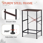 WLIVE Night Stand Set 2, Dresser and Nightstand Sets, Small Dresser for Bedroom with 2 Drawers, End Table with Fabric Bins for Closet, Bedside Furniture, College Dorm, Dark Grey