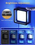 DORESshop Blue Night Light [2 Pack], Night Lights Plug Into Wall, Night Light Dusk to Dawn Sensor, LED NightLight Adjustable Brightness, Bedroom, Bathroom, Hallway, Stairs, Christmas, Party