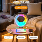 Auxmir Nursery Night Light for Baby, Magic Moon Lamp for Kids and Adult 7 Lighting Colors & 9 RGB Modes, Rechargeable Bedside Table Lamp with Timing Function, Sleep Aid Nursing Lamp for Bedroom