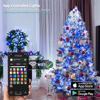 Brizled Smart Christmas Lights, 196ft 600 LED Smart WiFi Color Changing String Lights App Controlled, RGB Christmas Tree Lights Work with Alexa & Google Home for Halloween Indoor Outdoor Decor