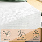 ZINUS 12 Inch Green Tea Essential Memory Foam Mattress, Queen, Mattress in A Box, Affordable Mattress, CertiPUR-US Certified