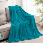BEDELITE Throw Blanket for Couch and Bed - 300GSM Luxury Plush Cozy Fleece Blanket 50x60 Inches Bluebird, Soft Lightweight Blanket for Travel Camping