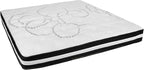 Flash Furniture Capri Comfortable Sleep 10 Inch CertiPUR-US Certified Hybrid Pocket Spring Mattress, King Mattress in a Box, White