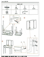 Frenchi Home Furnishing Vanity Set with Stool and Mirror