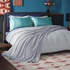 Bedsure GentleSoft Fleece Bed Blankets Full Size Light Grey - Soft Lightweight Plush Fuzzy Cozy Luxury Blanket Microfiber, 84x90 inches