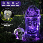 JMEXSUSS 2 Pack Christmas Fairy Lights Battery Operated, Total 200 LED 66ft Purple Christmas Lights with Remote, 8 Modes Twinkle String Lights Light for Halloween Tree Indoor Outdoor Decorations