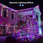 Brizled Color Changing String Lights 98FT 300 LED RGB Christmas Lights Dimmable Multifunctional Christmas Light with Remote for Indoor Outdoor Halloween Xmas Tree Holiday Party Thanksgiving Decor