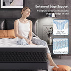 ELEMUSE Twin Mattress, 12 Inch Hybrid Memory Foam Mattress in a Box, Pressure Relieving Comfort, Individual Pocket Springs for Motion Isolation, Medium Firm, CertiPUR-US Certified, Fiberglass Free