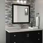 Design House 519280 Contemporary 3-Light Indoor Vanity Light Dimmable for Bathroom Bedroom Vanity Makeup, Satin Nickel