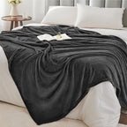 BEDELITE Fleece Blanket Charcoal Grey Throw Blankets for Couch & Bed, Luxury Plush Cozy Fuzzy 50x70 inches, Super Soft Warm Lightweight Throw for Travel Camping