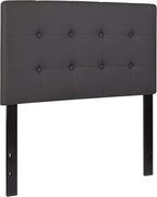 Flash Furniture Lennox Tufted Upholstered Twin Size Headboard in Gray Vinyl