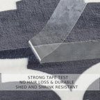 Gray Pattern Queen Size Blanket,90x90 Inches Microfiber Soft Cozy Fluffy Warm Hand Made Queen Throw Blankets for Queen Full Bed,Couch, Sofa, Chair, Camping, Picnic,Grey and White