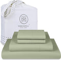 Threadmill Luxury 800 Thread Count California King 100% Cotton Sheets - Sage Green Sateen Weave Bed-Sheets, Better Than Egyptian Cotton, 4 Pc Solid Bed Set, Fits 16" Deep Pocket