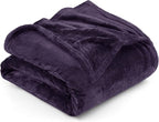 Utopia Bedding Fleece Blanket Twin Size Purple 300GSM Luxury Anti-Static Fuzzy Soft Microfiber Bed Blanket (60x80 Inch)