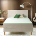 ZINUS 1.5 Inch Green Tea Memory Foam Mattress Topper, Smaller, More Convenient WonderBox Packaging, Pressure-Relieving Layers, CertiPUR-US Certified, Queen