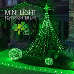 Minetom St. Patrick's Day Mini String Lights, 100 Count 27 Feet Detachable Incandescent Bulb Waterproof Green Fairy Lights Plug in for Indoor Outdoor Party Patio Christmas Decoration, Green Wire