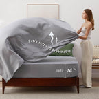 Bedsure Full Size Comforter Set - 7 Pieces Reversible Olive Green Bedding, Full Size Bed Set for All Seasons, Bed in a Bag with Down Alternative Comforter, Sheets, Pillowcases & Shams