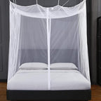 Mengersi Mosquito Net for Bed Canopy with Zipper,Canopy Bed Curtains Single Full,Queen King Size Bed,Mosquito Netting for Patio,Camping,Bug Net for Camping,White