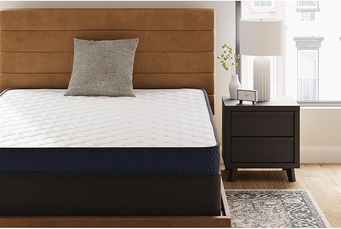 Signature Design by Ashley King Size Medium Firm 6 Inch Memory Foam Mattress with Breathable Quilted Cover, Fiberglass Free, Mattress in A Box