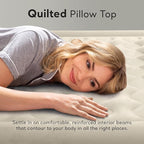 Intex Dura-Beam Deluxe Ultra Plush Air Mattress : Fiber-Tech – Built-in Electric Pump – 18in Bed Height – 300lb Weight Capacity – Twin Size