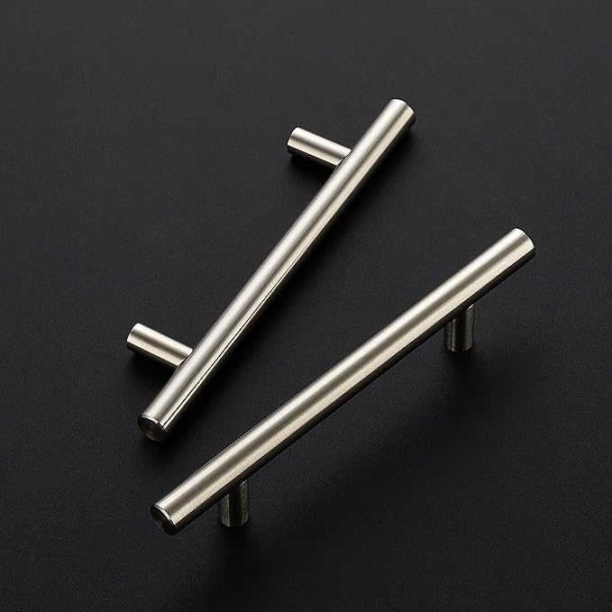 Ravinte 18 Pack 6-3/8 inch Cabinet Pulls Brushed Nickel Stainless Steel Kitchen Cupboard Handles Cabinet Handles, 4 inch Hole Center