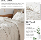 Bedsure Twin Comforter Set - Beige Comforter, Boho Tufted Shabby Chic Bedding for Kids, 2 Pieces Vintage Farmhouse Bed Set for All Seasons, Fluffy Soft Bedding with 1 Pillow Sham