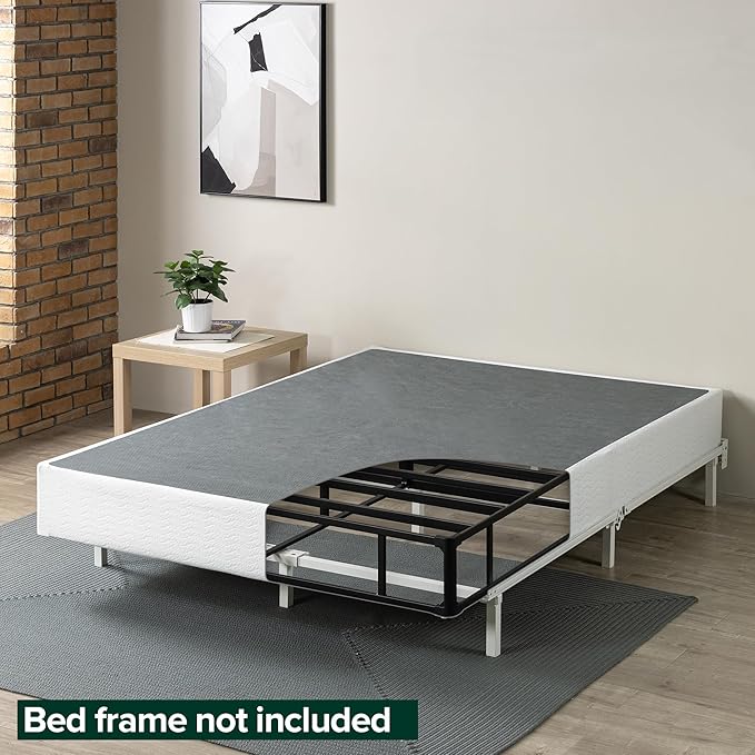 ZINUS 9 Inch King Metal Smart Box Spring with Quick Assembly, Mattress Foundation, Strong Metal Frame, Easy Assembly