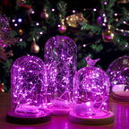 HXWEIYE 12 Pack 7ft 20LED Pink Fairy Lights Battery Operated for Mason Jar DIY Wedding Party Bedroom Patio Christmas Décor