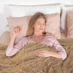 Tuddrom Decorative Extra Soft Faux Fur Blanket Queen Size 80" x 90",Solid Reversible Fuzzy Fluffy Cozy Plush Fleece Comfy Microfiber Fur Blanket for Couch Sofa Bed,Camel
