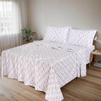 RUVANTI Flannel Sheets King Size - 100% Cotton Brushed King Size Sheets Set - Deep Pockets 16 Inches Bed Sheets - All Seasons Breathable & Extra Soft - Warm & Cozy, 4 Piece, Dried Straw