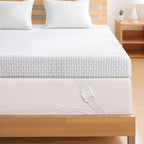 Subrtex 3 Inch Gel-Infused Memory Foam Mattress Topper High Density Breathable Bed Tooper Rayon Made from Bamboo Cover CertiPUR-US Certified (Full)
