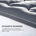 SLEEP ZONE Mattress Topper California King Cooling Mattress Pad Cover Super Fluffy Down Alternative Bed Mattress Topper 8-21 Inch Deep Pocket, Cal King