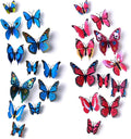 Amaonm 24pcs 3D Vivid Special Man-Made Lively Butterfly Art DIY Decor Wall Stickers Decals Nursery Decoration, Bathroom Décor, Office Décor, 3D Wall Art, 3D Crafts for Wall Art Kids Room Bedroom