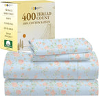 California Design Den California King Sheet Sets - 400 Thread Count Sateen, Natural 100% Cotton Sheets Set Deep Pocket Cooling and Durable Bedding - Antique Rose