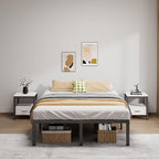 Metal Bed Frame Full Size - 16 Inch Heavy-Duty Full Platform Bed Frame No Box Spring Needed, Easy Assembly, Noise-Free, Sturdy Mattress Foundation, Underbed Storage Space