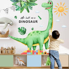 Large Dinosaur Wall Decor for Kids Boys Room, Sunoyar Dinosaur Wall Decals Removable, Peel & Stick Dino Wall Stickers for Nursery Bedroom