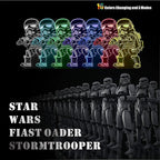 2 Bases 5 Patterns Star Wars Gifts 3D Illusion Lamp - Baby Yoda Night Light, 7 Color Change, Christmas Gifts for Star Wars Fans Boys Girls Men