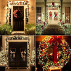 BrizLabs White Christmas Lights, 2 Pack 17.94ft 50 LED Battery Christmas String Lights with Timer, 8 Modes Christmas Tree Lights Indoor Outdoor Christmas Mini Lights for Christmas Tree Wedding Home