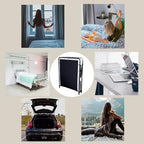 LEISUIT Foldaway Guest Bed Cot - Portable Folding Bed Frame with Thick Memory Foam Mattress for Spare Bedroom & Office