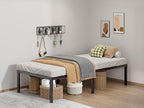 Metal Bed Frame Twin Size - 16 Inch Heavy-Duty Twin Platform Bed Frame No Box Spring Needed, Easy Assembly, Noise-Free, Sturdy Mattress Foundation, Underbed Storage Space