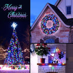 JMEXSUSS 2 Pack Multicolor Fairy Lights Battery Operated, Total 200 LED 66ft Indoor Christmas Twinkle Lights with Remote, 8 Modes Multicolor String Lights for Bedroom Wedding Birthday Party