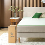 ZINUS 1.5 Inch Green Tea Memory Foam Mattress Topper, Smaller, More Convenient WonderBox Packaging, Pressure-Relieving Layers, CertiPUR-US Certified, King