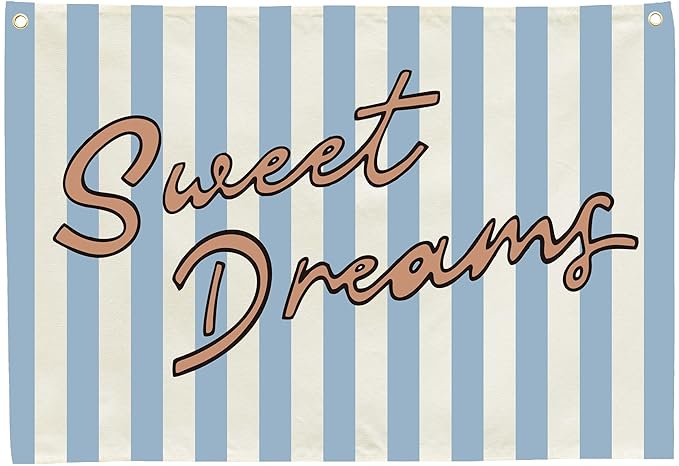 Sweet Dream Rectangular Canvas Banner-Boho Flags Wall Sign for Kids Toddler Boys Girls,Baby Room Nursery Above Crib Bedroom Apartment Dorm Wall Decor-Baby Shower Birthday Christmas Gift