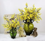 JAKY-Global Babys Breath Fabric Cloth Artificial Flowers 6 Bundle European Fake Silk Plants Decor Wedding Party Decoration Bouquets Real Touch DIY Home Garden(Yellow)
