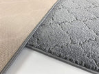 Custom Size Modern Runner Rug Carpet for Hallway Entryway Foyer Kitchen, Slip Resistant Latex Rubber Backed 31 inch Wide X Customized Length, Clouds Grey, 31 inch X 19 feet