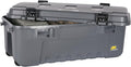 Plano Storage Trunk with Wheels, Gray, Lockable Storage Box, Airline Approved Sportsman Trunk, Hunting Gear and Ammunition Bin, Heavy-Duty Containers for Camping, 108-Quart